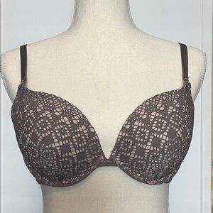 Elegant Lace Brown Bra